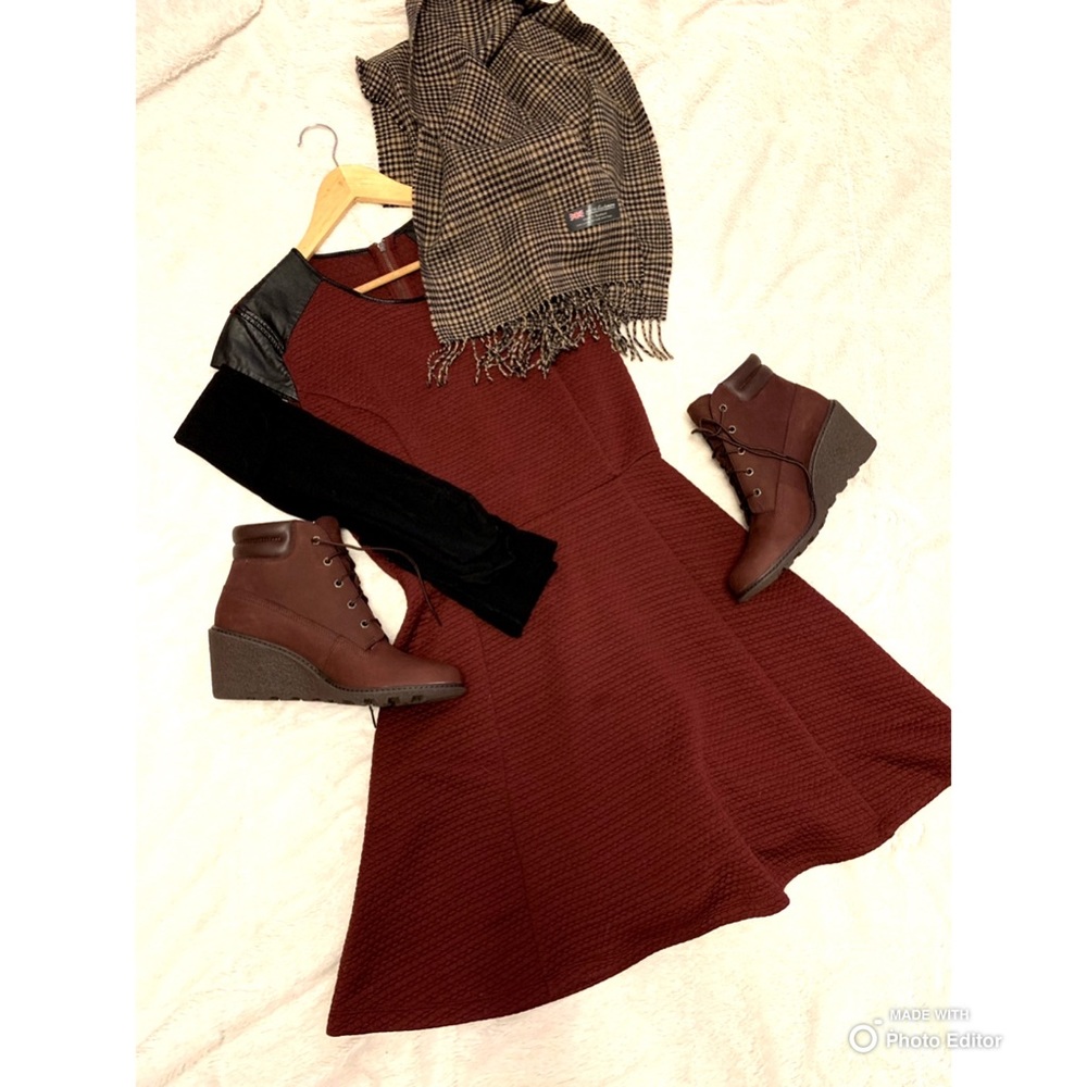 Massino Red Christmas Winter Holiday Dress Small